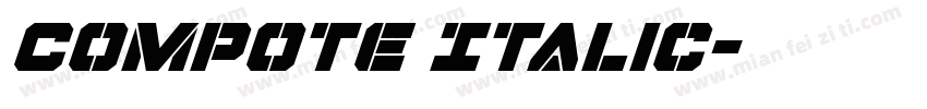 Compote Italic字体转换